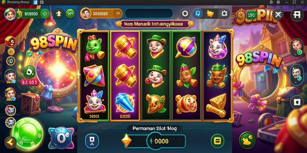 Tampilan gameplay menarik dari 98SPIN dengan grafis Slot yang menawan.