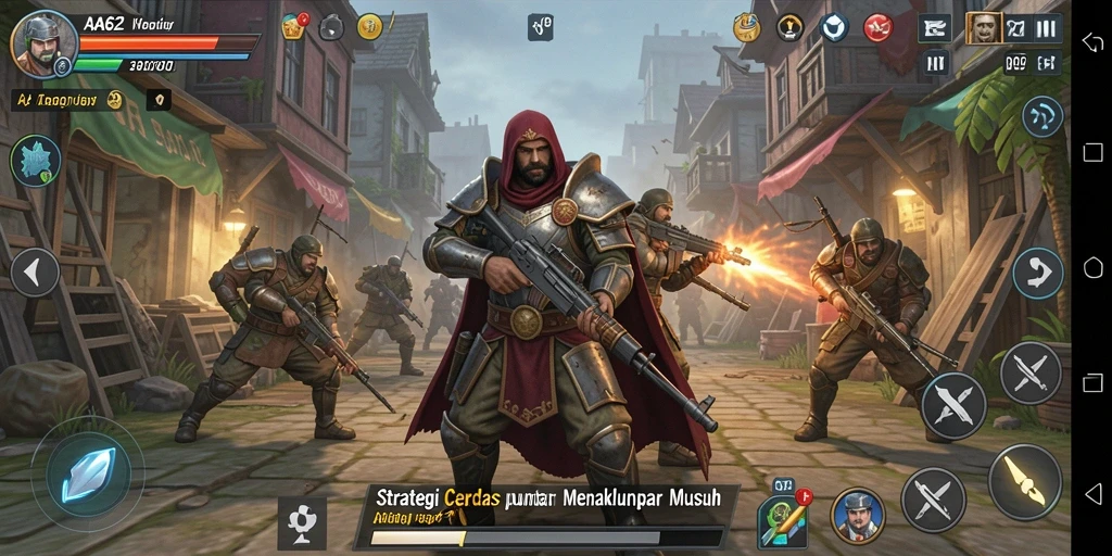 Tampilan gameplay <strong>AA62</strong> yang penuh aksi dan strategi.