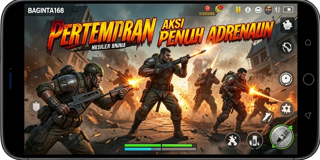 Tangkapan layar utama dari gameplay mendebarkan BAGINTA168.