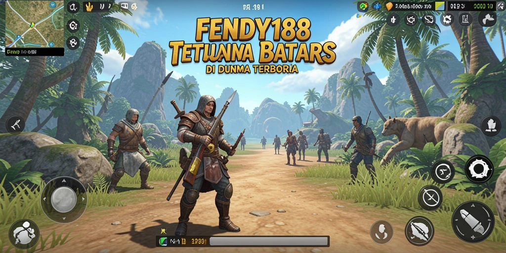 Screenshot FENDY188 menunjukkan eksplorasi dunia terbuka yang indah.
