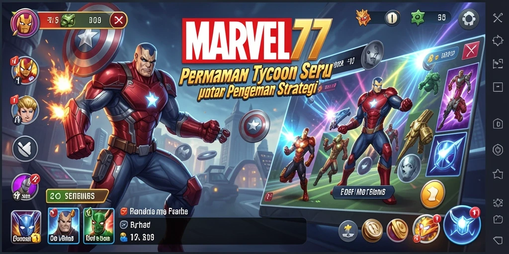 Tangkapan layar dari gameplay <strong>MARVEL77</strong> yang menunjukkan manajemen bisnis yang menarik.