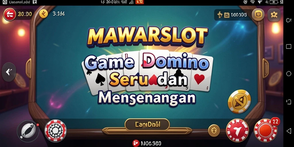 Screenshot gameplay domino yang seru dan interaktif.