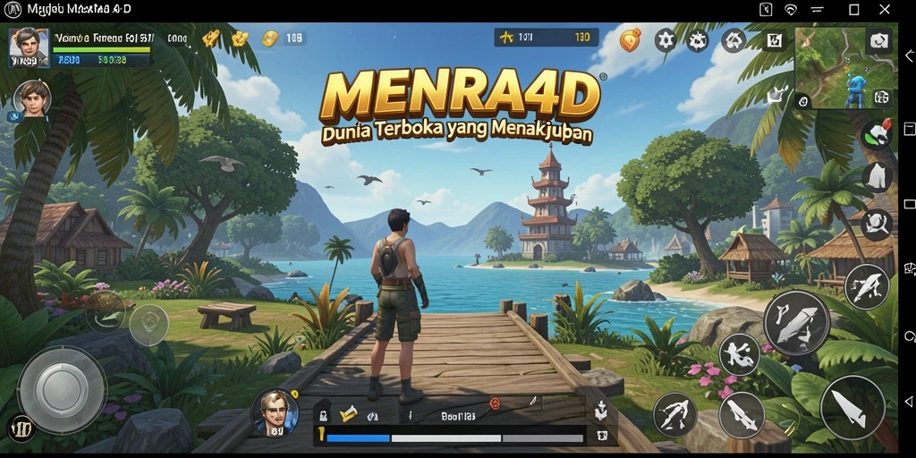 Tampilan gameplay seru di dunia Open World MENARA4D.