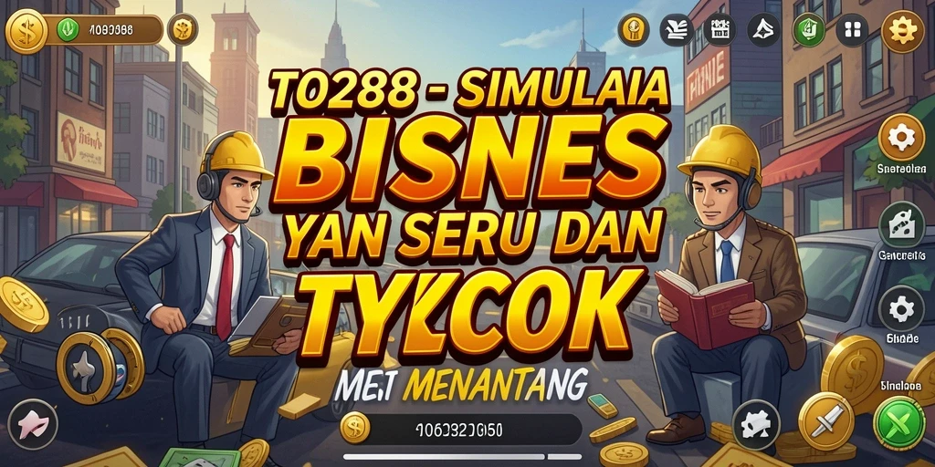 Tampilan gameplay TO288 yang seru dalam membangun bisnis tycoon.