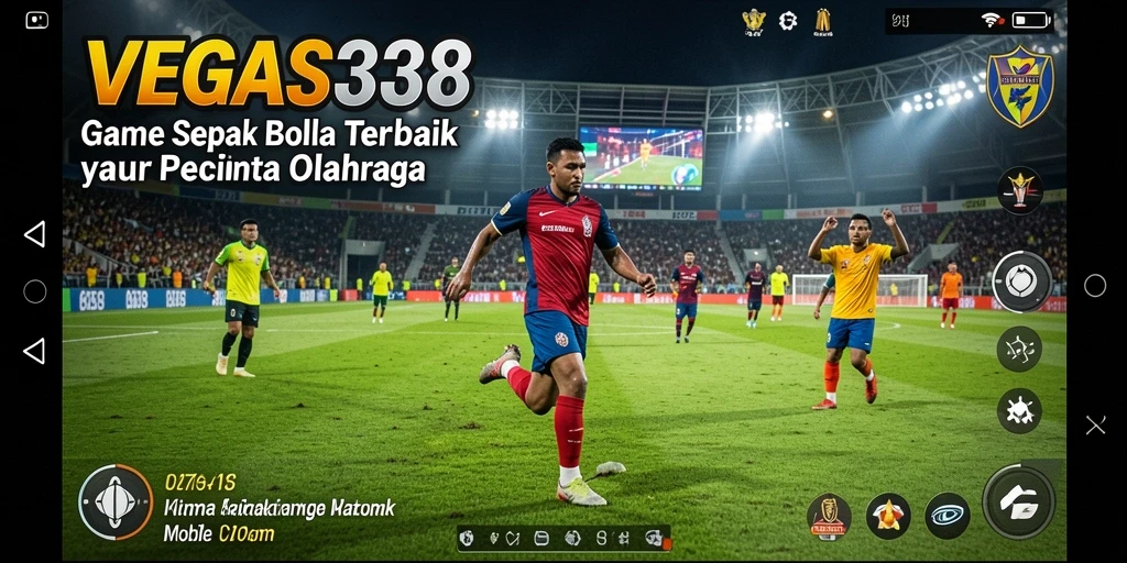 Tampilan gameplay yang mendebarkan dari VEGAS338, bermain sepak bola sekarang jadi lebih seru.