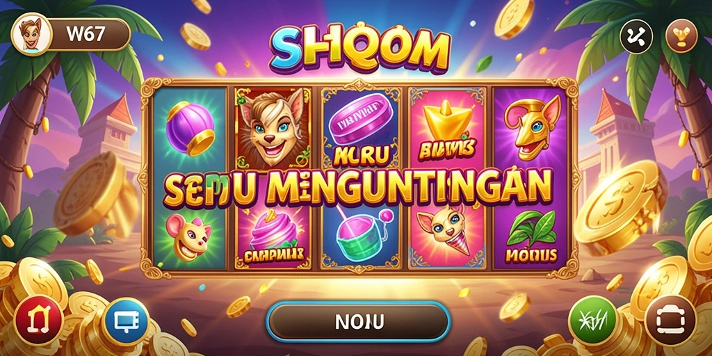 Screenshot gameplay W67 menunjukkan keseruan bermain Slot.