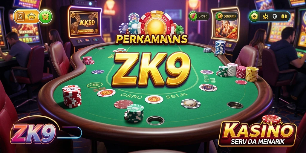 Screenshot ZK9 menampilkan gameplay menarik permainan Kasino.